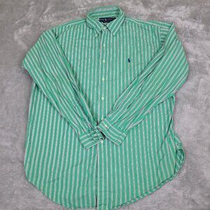 Polo Ralph Lauren Blake (Green & White) Long Sleeve‎ T-Shirt Large